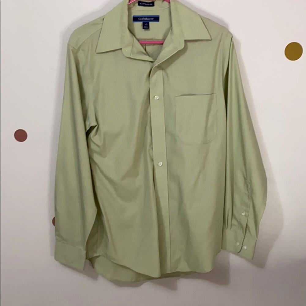Croft’s & barrow light green men’s dress shirt - 15